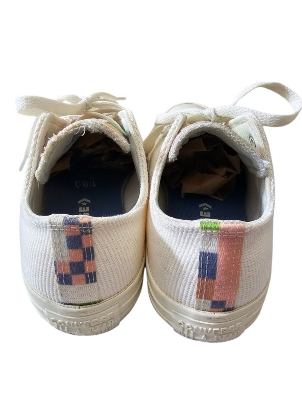 Converse Chuck Taylor Women's SZ 7 All Star Low Crafted Abstract Stripes W - Picture 6 of 8
